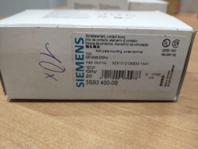 Siemens 3SB3 400-0B - Relay switch