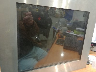Monitor 17"""" with a frame for a CNC machine